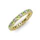 3 - Ellen 2.70 mm Peridot and Diamond Eternity Band 