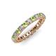 3 - Ellen 2.70 mm Peridot and Diamond Eternity Band 