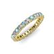 3 - Ellen 2.70 mm Aquamarine and Diamond Eternity Band 