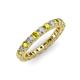 3 - Ellen 2.70 mm Yellow and White Diamond Eternity Band 