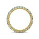 4 - Ellen 2.40 mm Blue Topaz and Diamond Eternity Band 