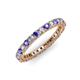 3 - Ellen 2.40 mm Tanzanite and Diamond Eternity Band 