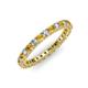 3 - Ellen 2.40 mm Citrine and Diamond Eternity Band 