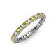 3 - Ellen 2.40 mm Yellow and White Diamond Eternity Band 