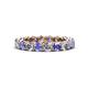 1 - Tiffany 3.40 mm Tanzanite and Diamond Eternity Band 