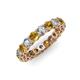 4 - Tiffany 3.40 mm Citrine and Diamond Eternity Band 