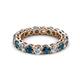 2 - Tiffany 3.40 mm Blue and White Diamond Eternity Band 