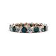 1 - Tiffany 3.40 mm London Blue Topaz and Diamond Eternity Band 