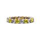 1 - Tiffany 3.40 mm Yellow and White Diamond Eternity Band 