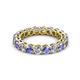 2 - Tiffany 3.40 mm Tanzanite and Diamond Eternity Band 