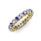 3 - Tiffany 3.40 mm Tanzanite and Diamond Eternity Band 