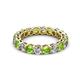 2 - Tiffany 3.40 mm Peridot and Diamond Eternity Band 