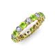 3 - Tiffany 3.40 mm Peridot and Diamond Eternity Band 