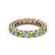 2 - Tiffany 3.40 mm Peridot and Diamond Eternity Band 