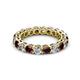 2 - Tiffany 3.40 mm Red Garnet and Diamond Eternity Band 