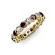 3 - Tiffany 3.40 mm Red Garnet and Diamond Eternity Band 