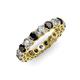 3 - Tiffany 3.40 mm Black and White Diamond Eternity Band 