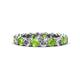 1 - Tiffany 3.40 mm Peridot and Diamond Eternity Band 