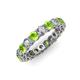 3 - Tiffany 3.40 mm Peridot and Diamond Eternity Band 