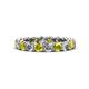 1 - Tiffany 3.40 mm Yellow and White Diamond Eternity Band 