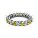 2 - Tiffany 3.40 mm Yellow and White Diamond Eternity Band 