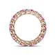 4 - Tiffany 3.40 mm Pink Sapphire and Diamond Eternity Band 