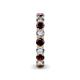 5 - Tiffany 3.40 mm Red Garnet and Diamond Eternity Band 