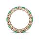 4 - Tiffany 3.40 mm Emerald and Diamond Eternity Band 