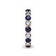 5 - Tiffany 3.40 mm Blue Sapphire and Diamond Eternity Band 