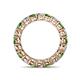 4 - Tiffany 3.40 mm Green Garnet and Diamond Eternity Band 