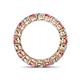 4 - Tiffany 3.40 mm Pink Tourmaline and Diamond Eternity Band 