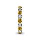 5 - Tiffany 3.40 mm Citrine and Diamond Eternity Band 