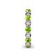 5 - Tiffany 3.40 mm Peridot and Diamond Eternity Band 