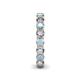 5 - Tiffany 3.40 mm Aquamarine and Diamond Eternity Band 