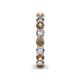 5 - Tiffany 3.40 mm Smoky Quartz and Diamond Eternity Band 