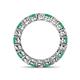 4 - Tiffany 3.40 mm Emerald and Diamond Eternity Band 