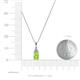 3 - Clarice Peridot and Diamond Pendant 