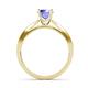 5 - Sian Tanzanite and Diamond Bridal Set Ring 