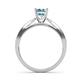 5 - Sian Aquamarine and Diamond Bridal Set Ring 