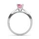 5 - Sian Pink Tourmaline and Diamond Bridal Set Ring 