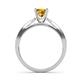 5 - Sian Citrine and Diamond Bridal Set Ring 