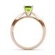 5 - Sian Peridot and Diamond Bridal Set Ring 