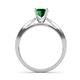 5 - Sian Emerald and Diamond Bridal Set Ring 