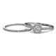 1 - Selena Prima 1.06 ctw of Natural Diamonds Halo Bridal Set Ring 