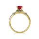 5 - Katelle Desire Ruby and Diamond Engagement Ring 