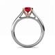 5 - Ellie Desire Ruby and Diamond Engagement Ring 