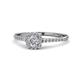 1 - Selena Prima Diamond Halo Engagement Ring 
