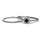 1 - Selena Prima 1.11 ctw of Black Diamond Accented Natural Diamonds Halo Bridal Set Ring 