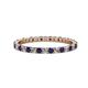 1 - Joyce 2.00 mm Blue Sapphire and Lab Grown Diamond Eternity Band 