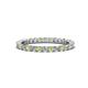 1 - Joyce 2.30 mm Peridot and Lab Grown Diamond Eternity Band 